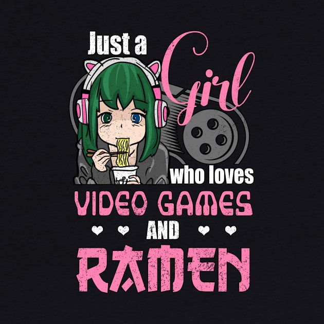 Gamer Girl Anime Ramen Fan Gifts by Alex21